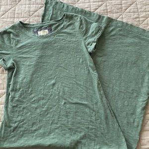Maxi dress t-shirt sage green small